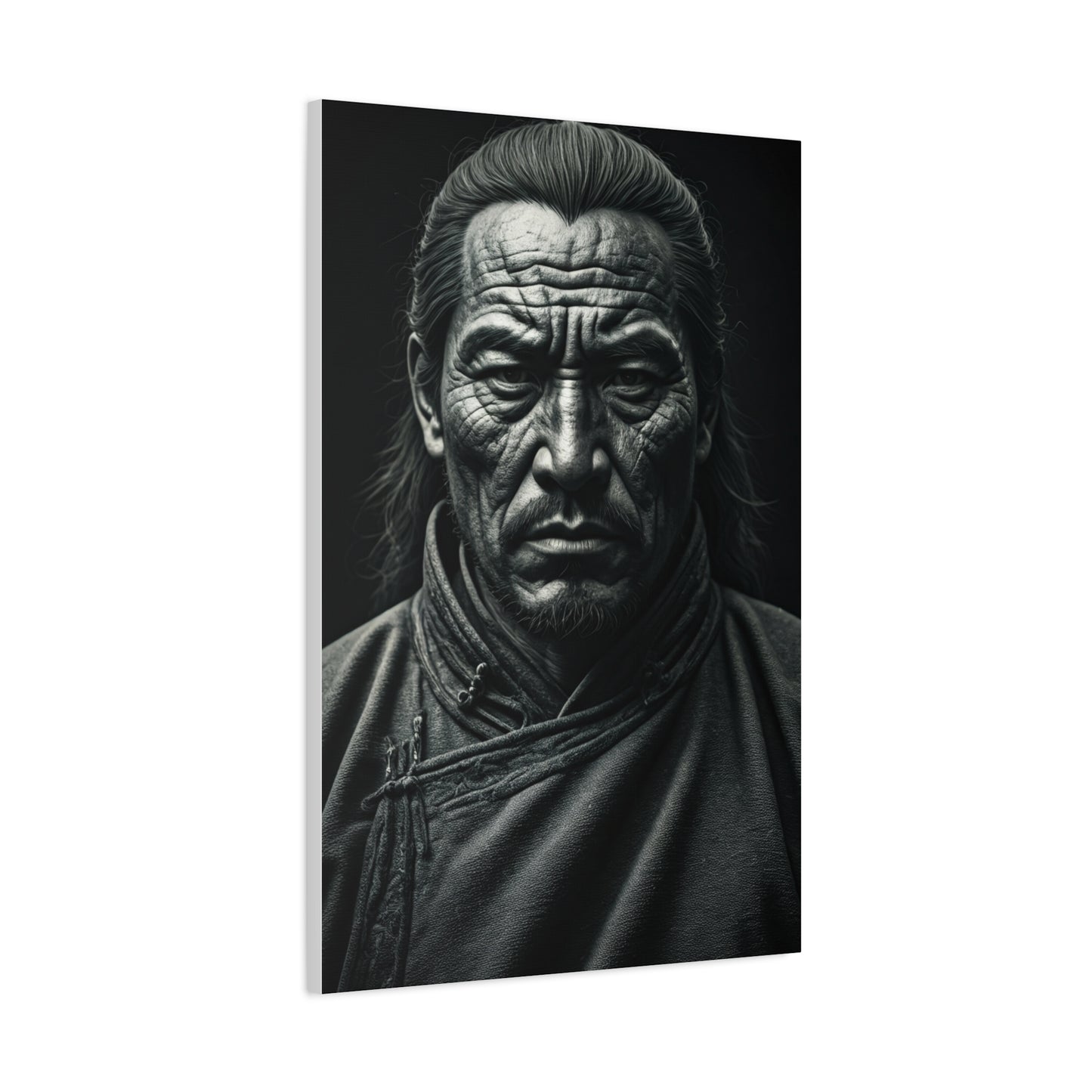 Face of Time Black & White Portrait Wall Art & Canvas Prints