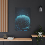 Coral Reef Glow in Deep Blue Ocean Wall Art & Canvas Prints