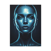 Luminous Blue Serenity Portrait Wall Art & Canvas Prints