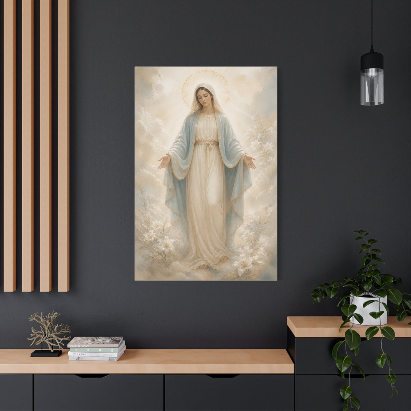 Our Lady of Grace Soft Luminous Portrait Wall Art & Canvas Print