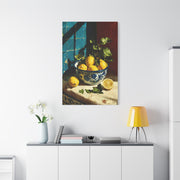 Mediterranean Lemon Bowl Painterly Kitchen Wall Art & Canvas Print