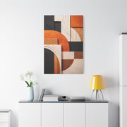 Modern Curved Geometry Abstract Wall Art & Canvas Print