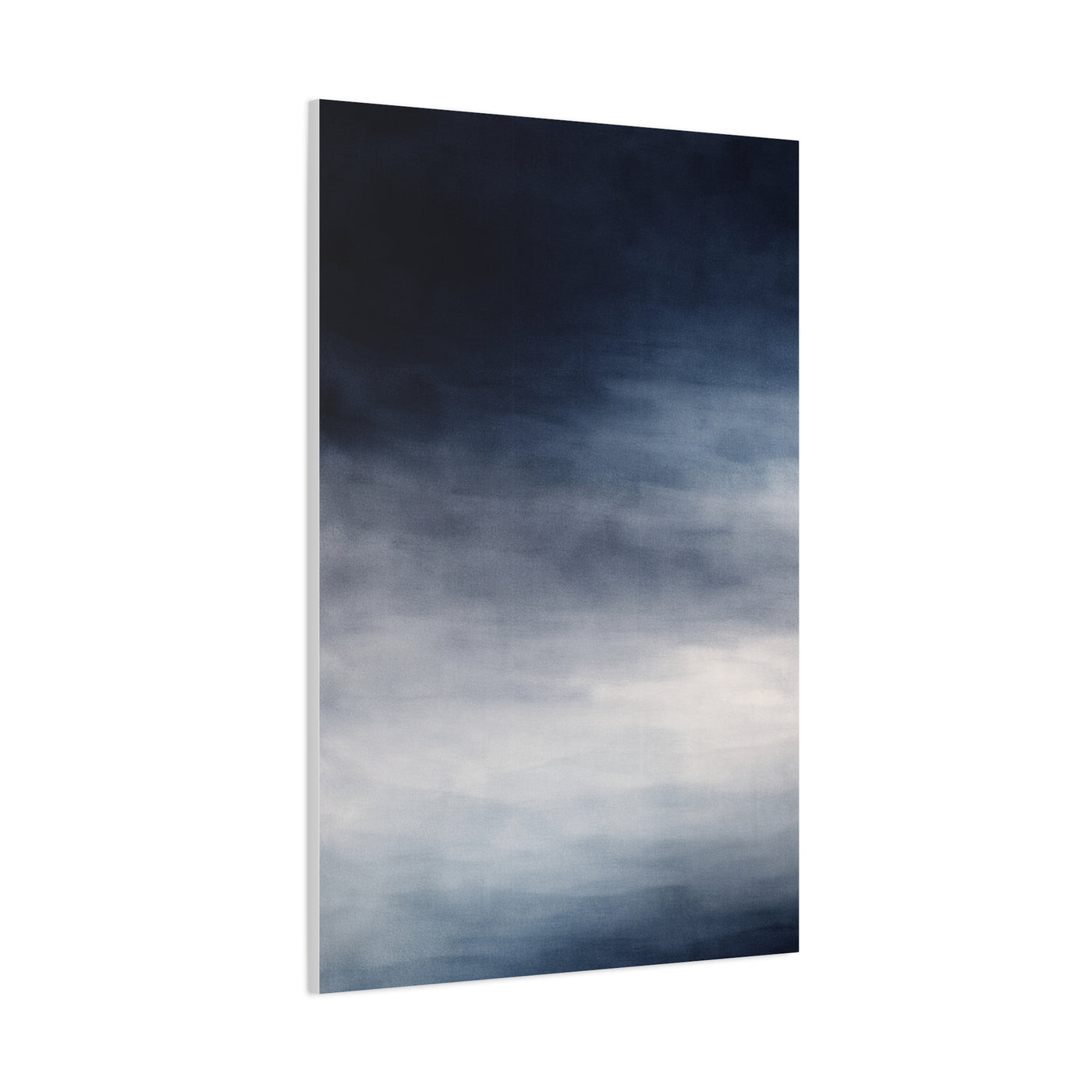 Navy Mist Atmospheric Gradient Wall Art & Canvas Print