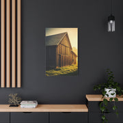 Sunlit Barn with Side Light Glow Wall Art & Canvas Prints