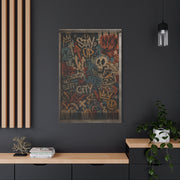 Graffiti Tapestry Collage Street Wall Art & Canvas Print