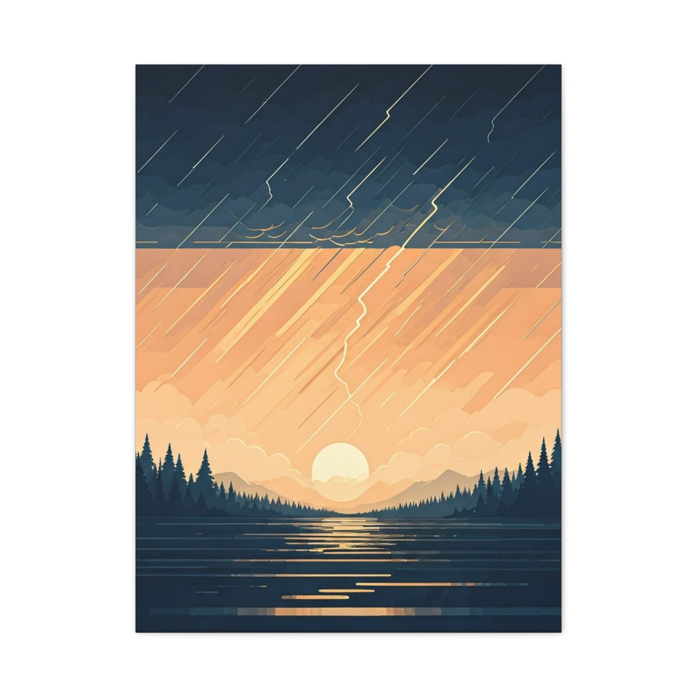 Rainfall at Dusk Wall Art & Canvas Prints