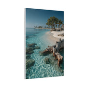 Tropical Driftwood Cove Wall Art & Canvas Print