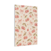 Pink Cherry Pattern Composition Wall Art & Canvas Print