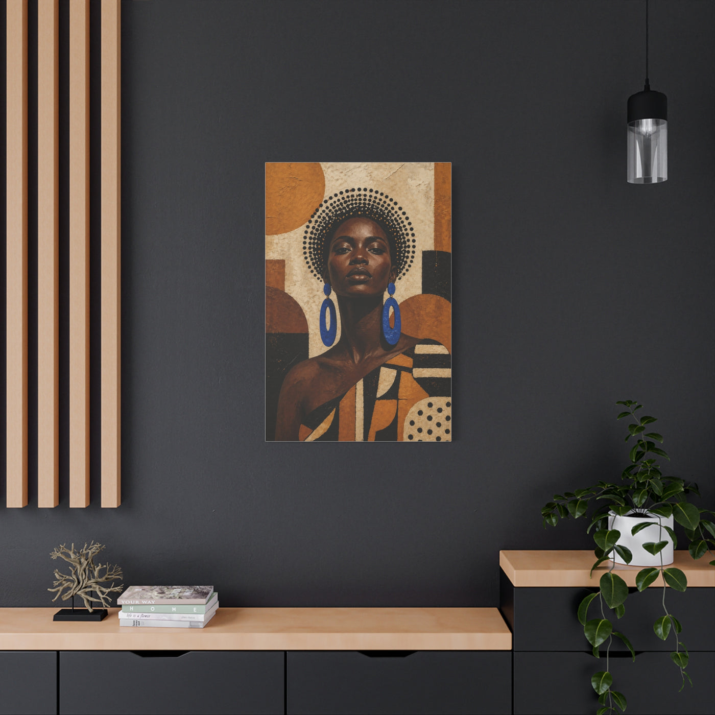 Afrocentric Power Portrait Wall Art & Canvas Print