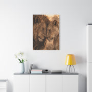 Lion and Lioness Intimate Bond Wall Art & Canvas Print
