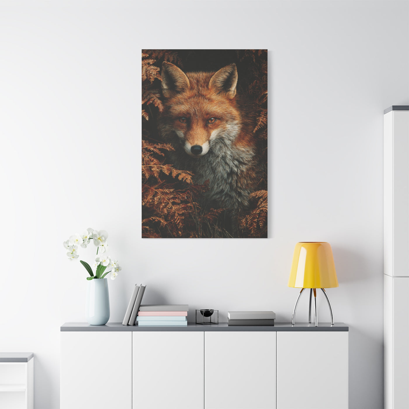 Autumn Woodland Fox Portrait Wall Art & Canvas Print