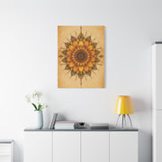 Sacred Sunflower Mandala Wall Art & Canvas Print
