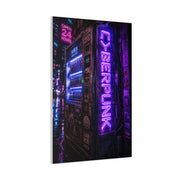 Cyberpunk Neon Vending Machine Street Wall Art & Canvas Print
