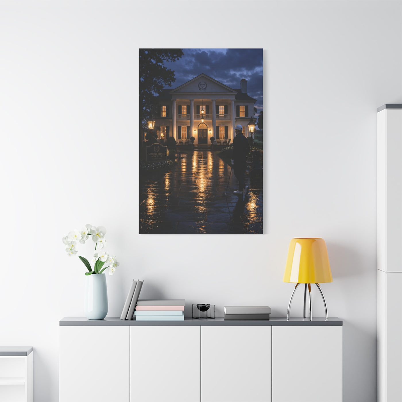 Grand Clubhouse Blue Hour Golf Wall Art & Canvas Print