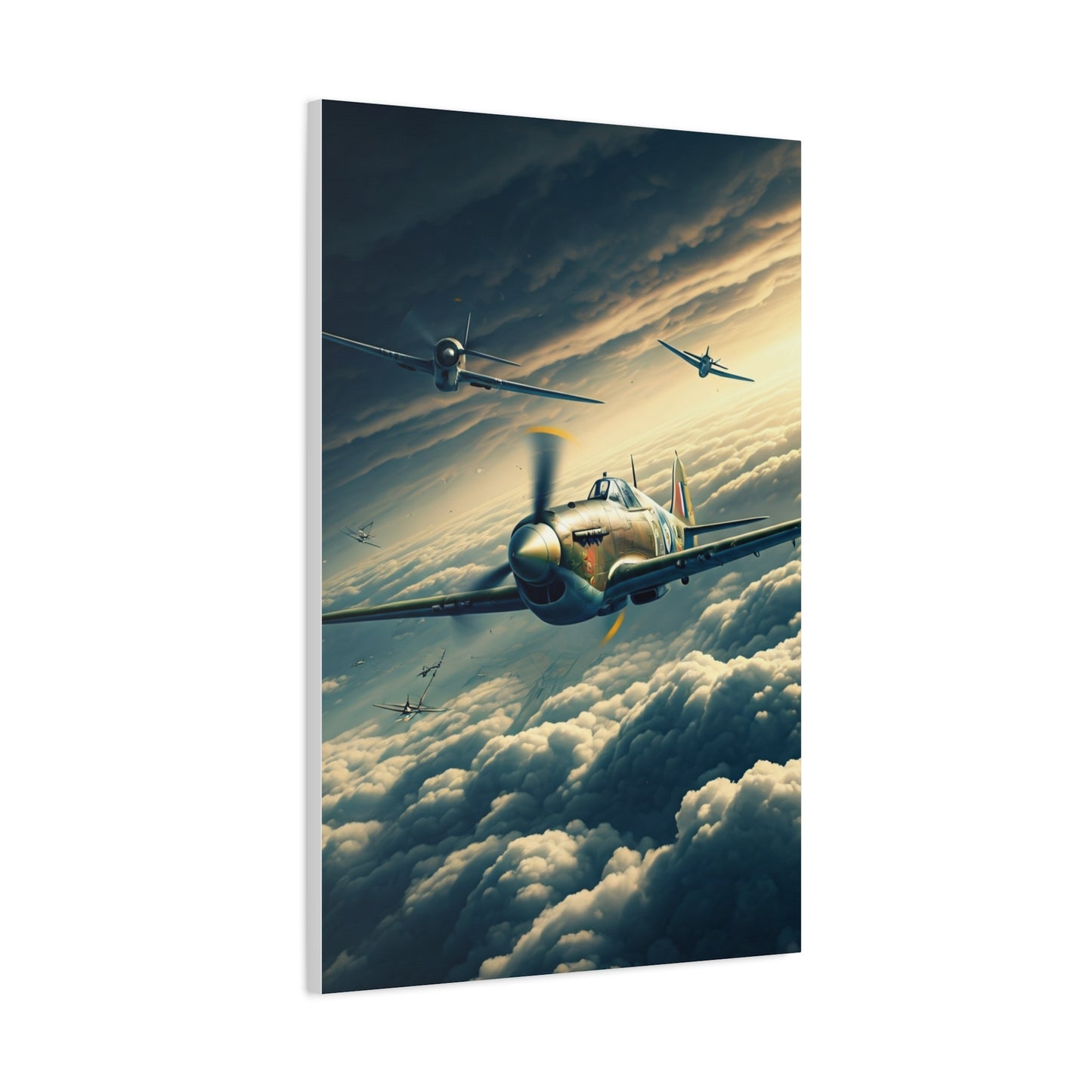 Squadron Flight Over Endless Skies Wall Art & Canvas Prints