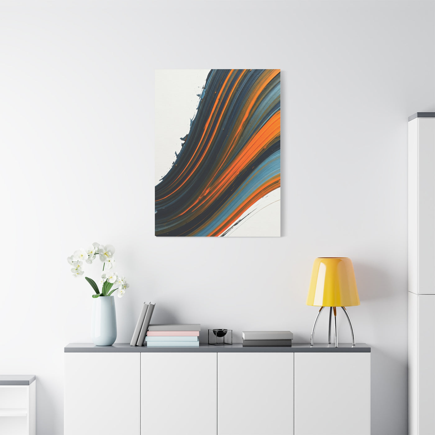 Layered Warm Stream Abstract Wall Art & Canvas Prints