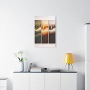 Harmonic Wave Triptych Panels Wall Art & Canvas Print