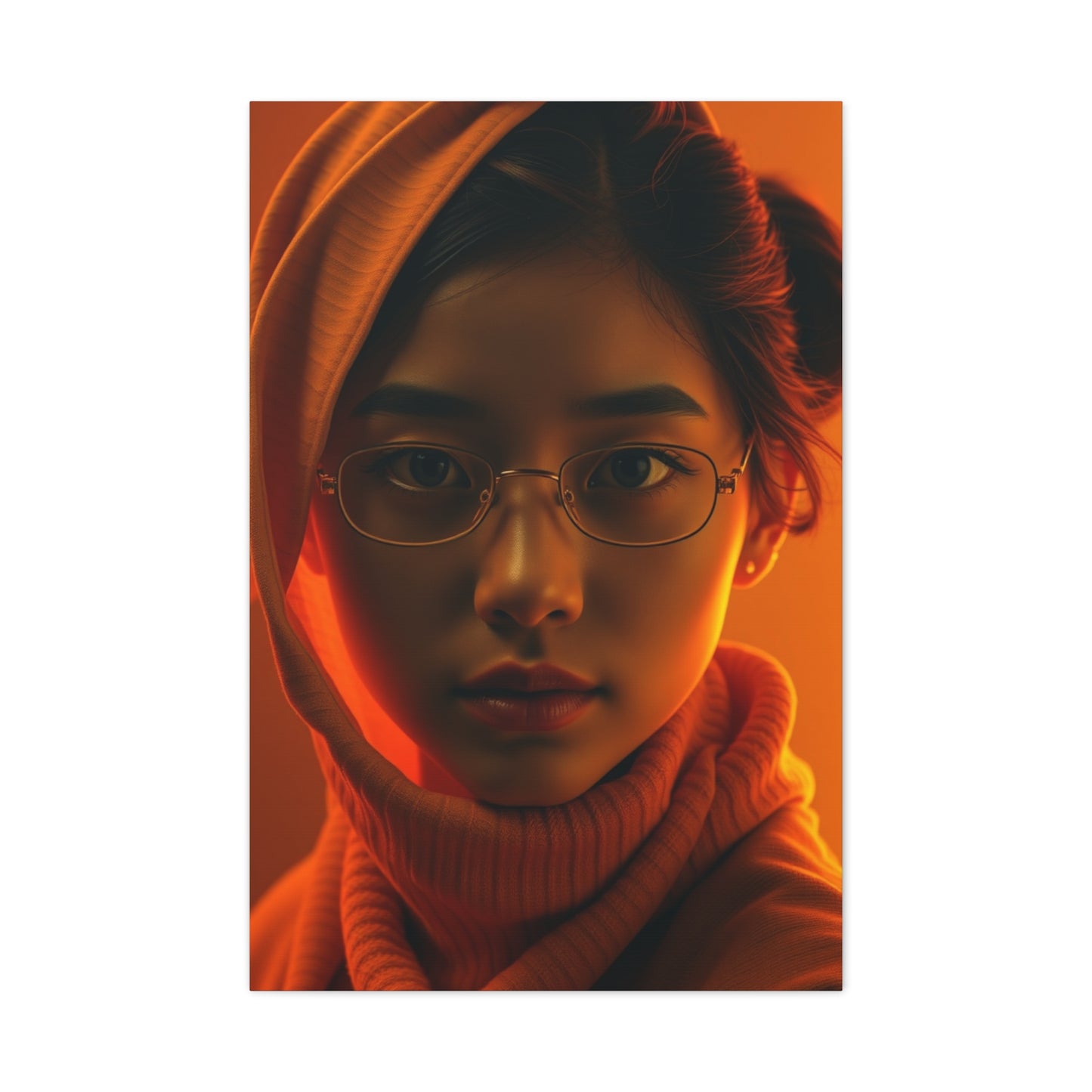 Saffron Symphony Canvas Wall Art & Canvas Print