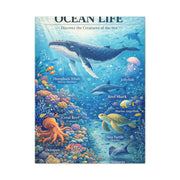 Ocean Life Educational Diagram – Wall Art & Canvas Print