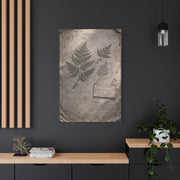 Antique Fern Herbarium Archive Wall Art & Canvas Print
