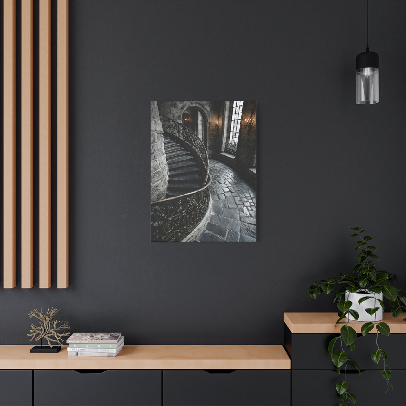Spiral Staircase Architectural Wall Art & Canvas Print