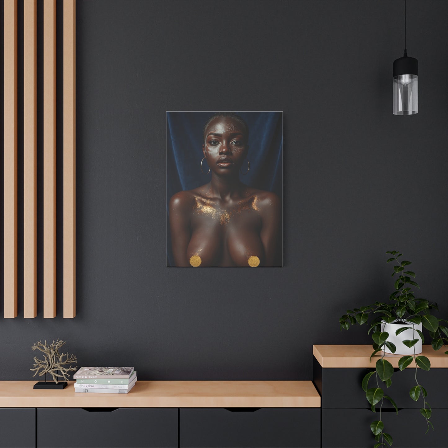 Gold Dust Portrait Study Wall Art & Canvas Print