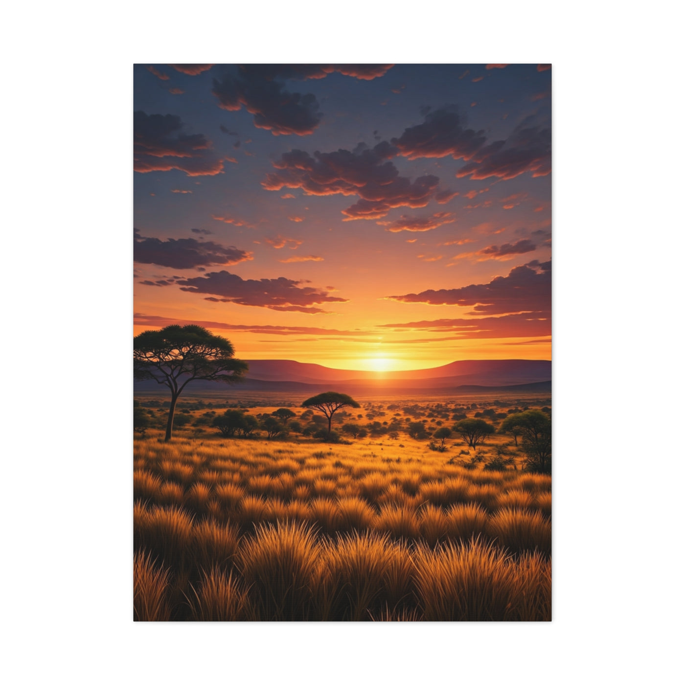 Savannah Sunset Glow Wall Art & Canvas Prints