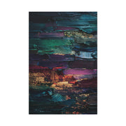 Jewel Tone Textured Abstract Gallery Painting Wall Art & Canvas Print