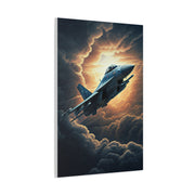 Sunset lone Aircraft Sky Wall Art & Canvas Prints .