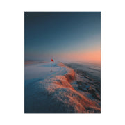 Frosted Coastal Green Minimal Golf Wall Art & Canvas Print