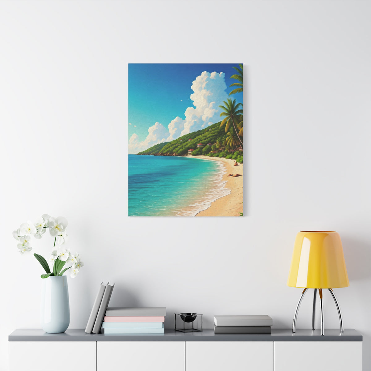 Sunlit Island Shore Retreat Wall Art & Canvas Prints