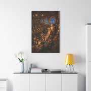 Cozy Traditional Santa Workshop Wall Art & Canvas Print