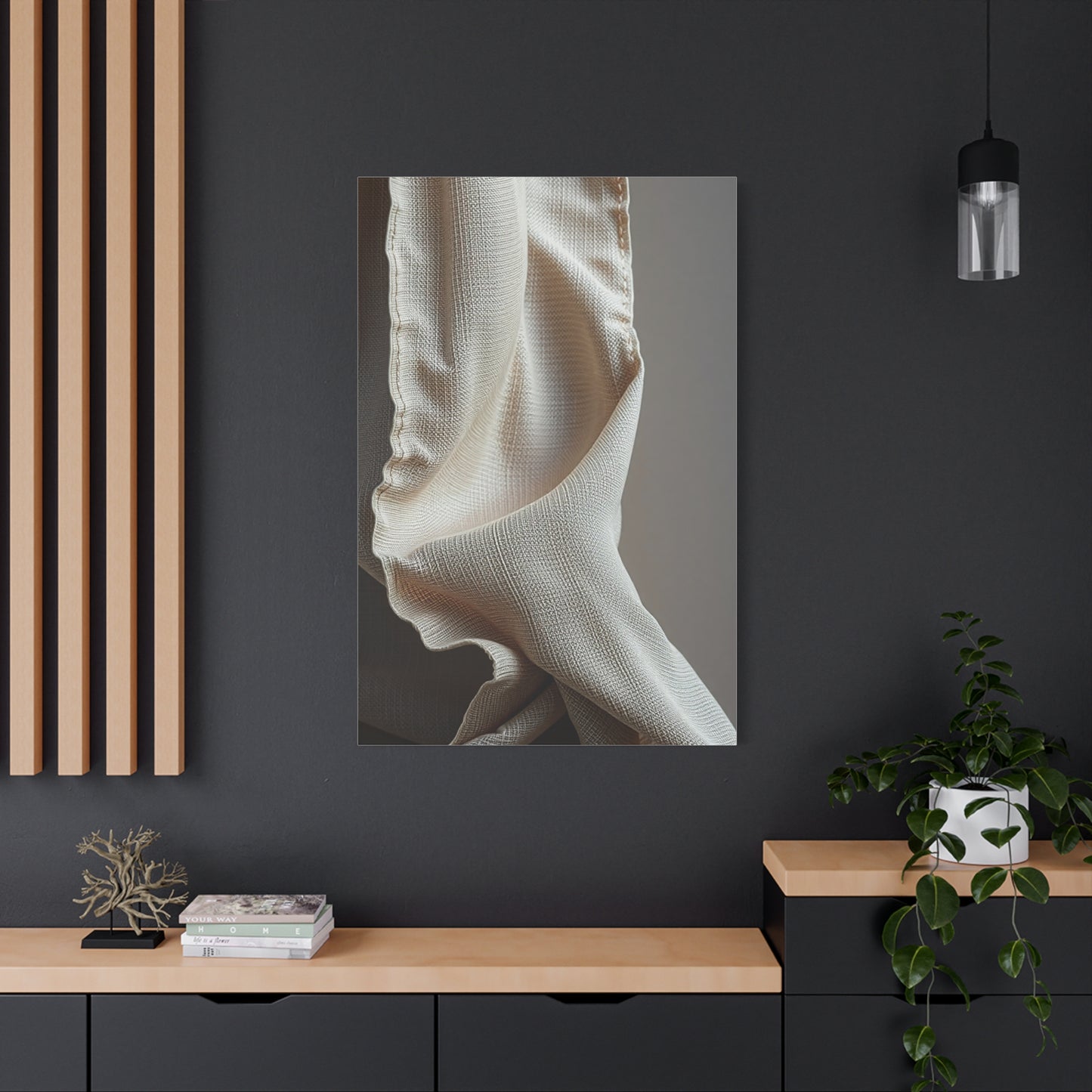 Taupe, Linen, and Gray Art Supreme Canvas Wall Art & Canvas Print