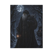 Gothic Moonlit Santa Forest Wall Art & Canvas Print