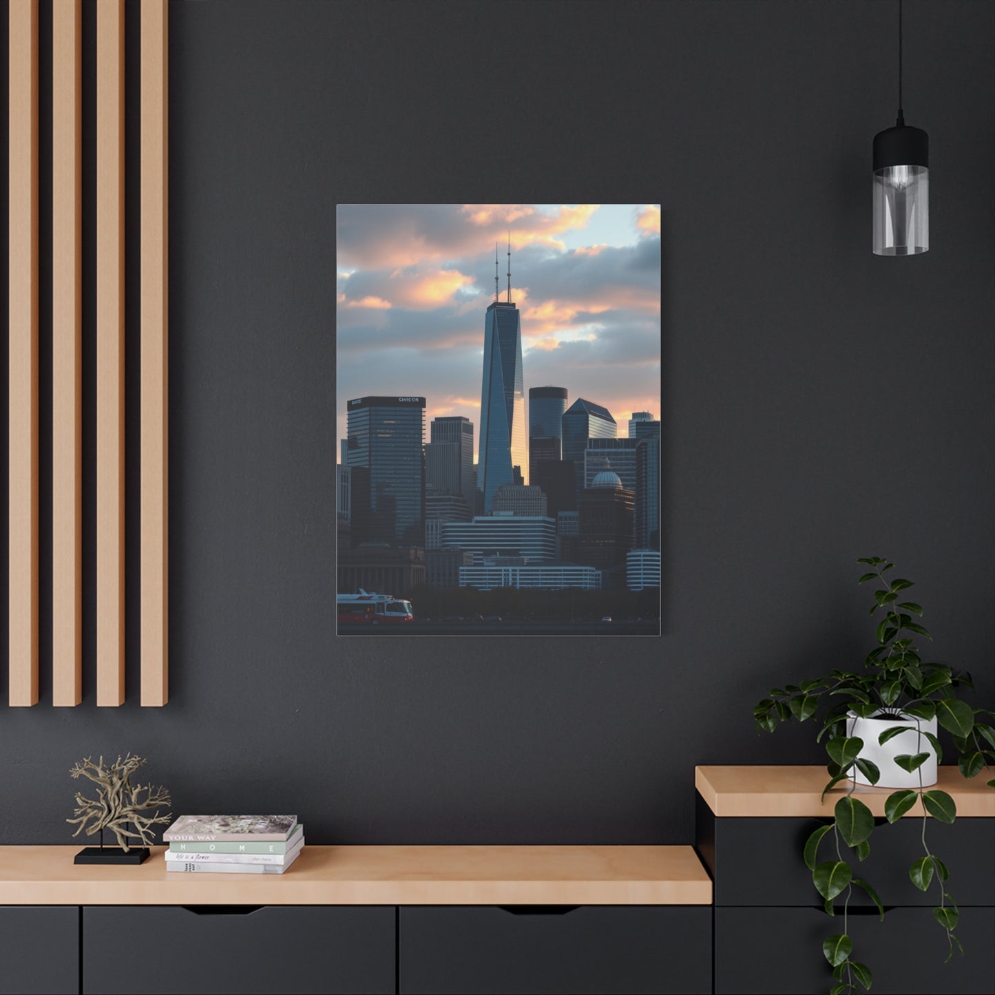 Chicago Skylines Art Canvas Art 8 Wall Art & Canvas Print