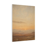 Minimal Desert Horizon Sunset Panorama Wall Art & Canvas Print