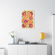 Retro Citrus Slice Composition Wall Art & Canvas Print
