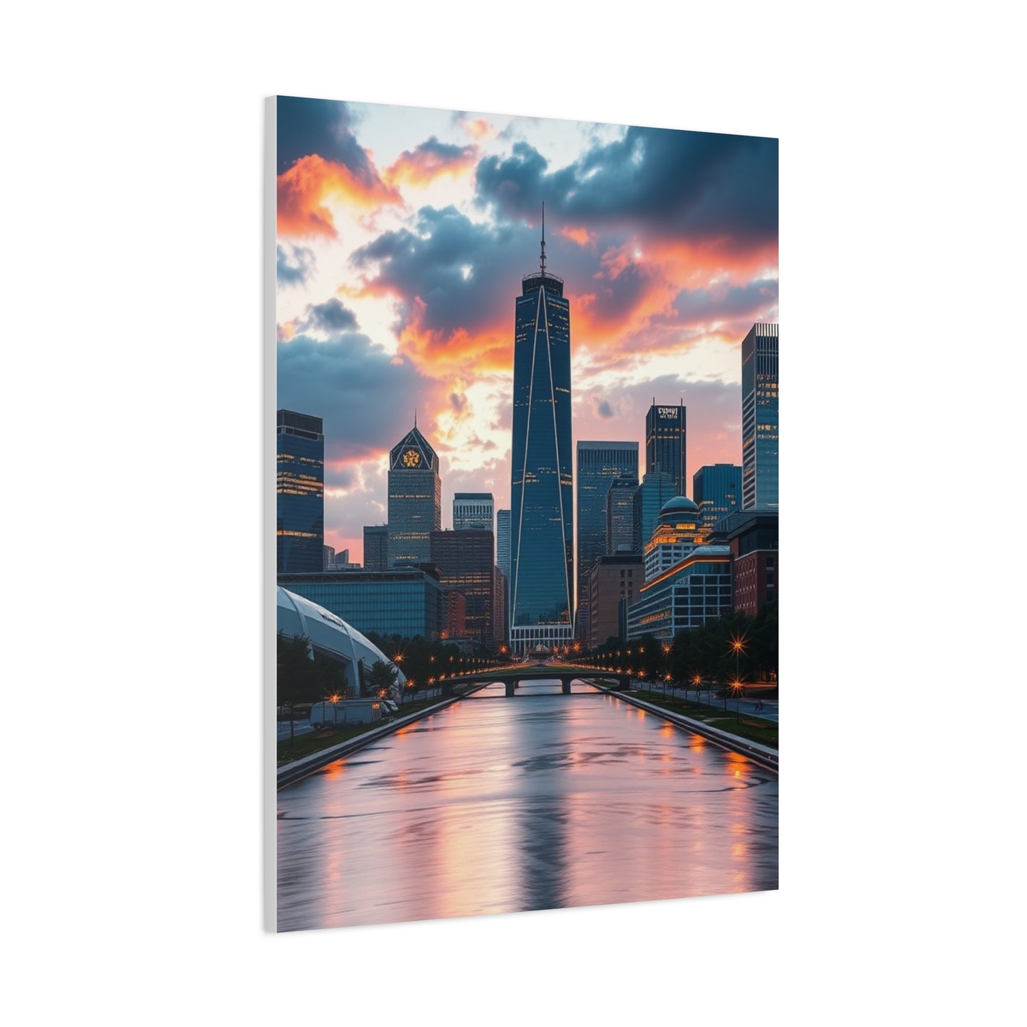Vision Houston Skylines Art Art Wall Art & Canvas Print
