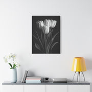 Graceful Tulip Trio Monochrome Wall Art & Canvas Prints