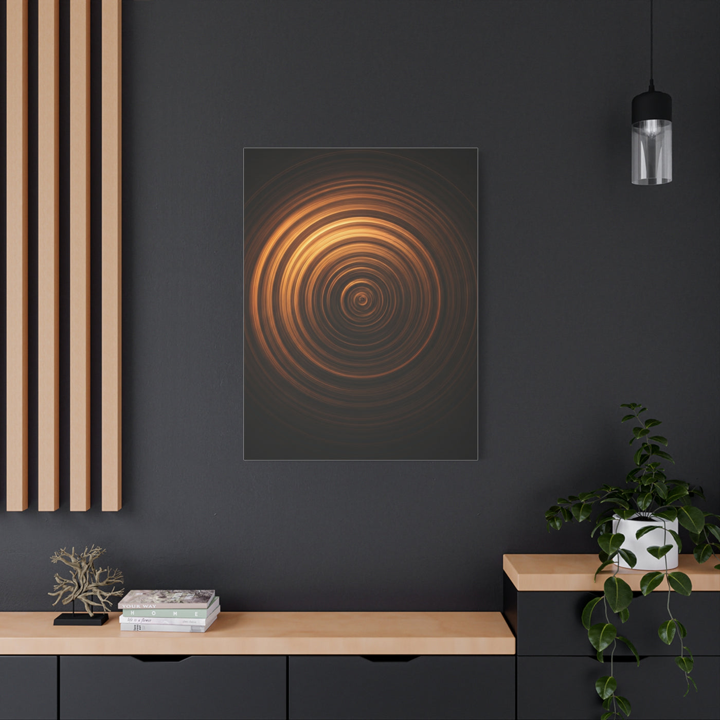 Amber Vortex Spiral Wall Art & Canvas Prints