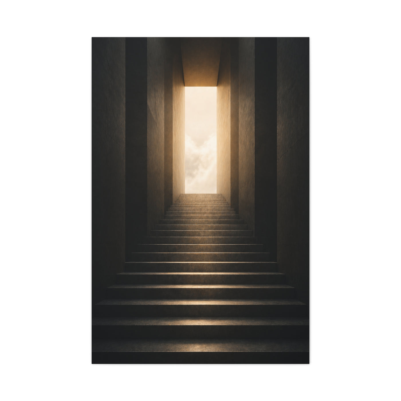 Staircase to Light Motivation Wall Art & Canvas Print