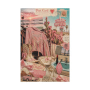 Coquette Cowgirl Desert Postcard Collage Wall Art & Canvas Print