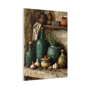 Rustic Ceramic Pantry Shelf Still Life Wall Art & Canvas Print