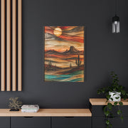 Fused Glass Desert Mirage Southwest Wall Art & Canvas Print