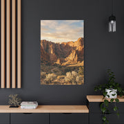 Red-Rock Golden Hour Canyon Wall Art & Canvas Print