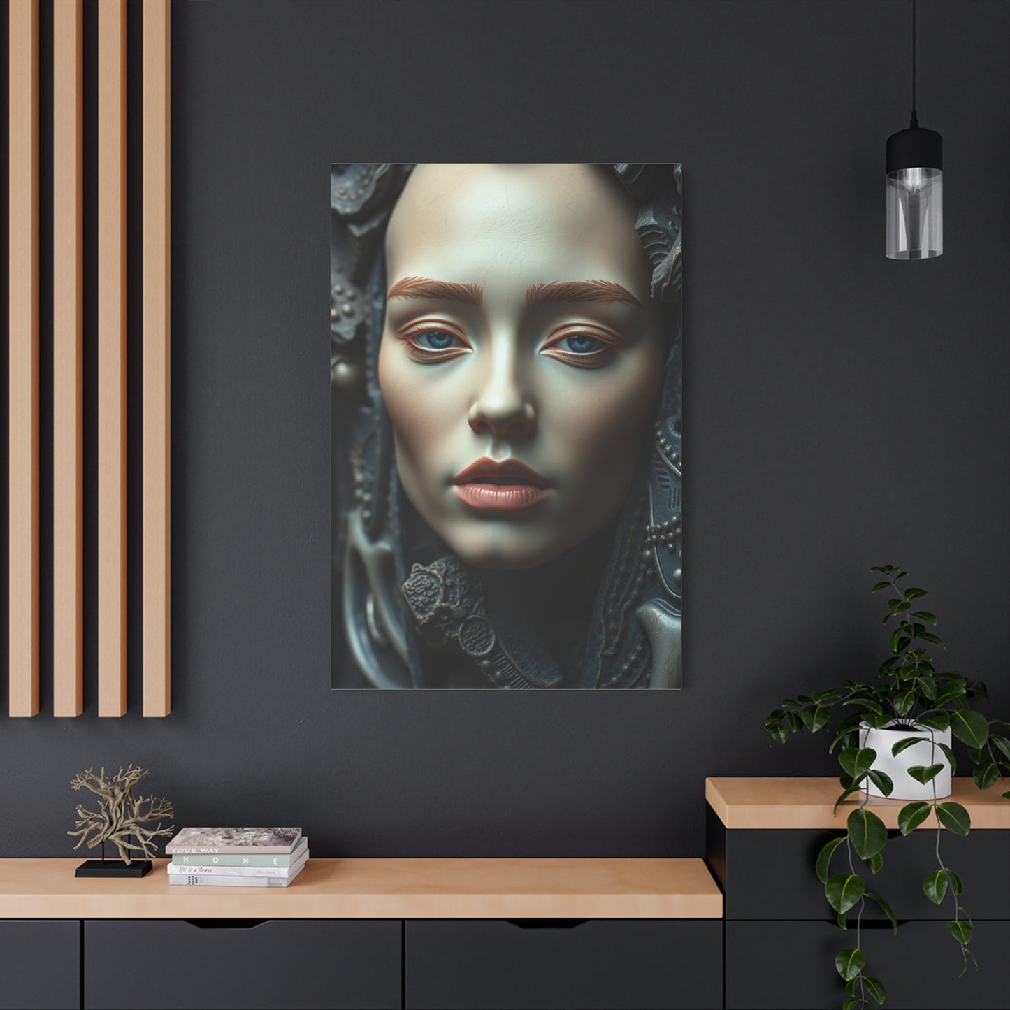 Charcoal, Onyx, and Ivory Art Supreme Canvas Wall Art & Canvas Print