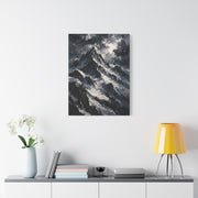 Impasto Oil Alpine Peak Wall Art & Canvas Print