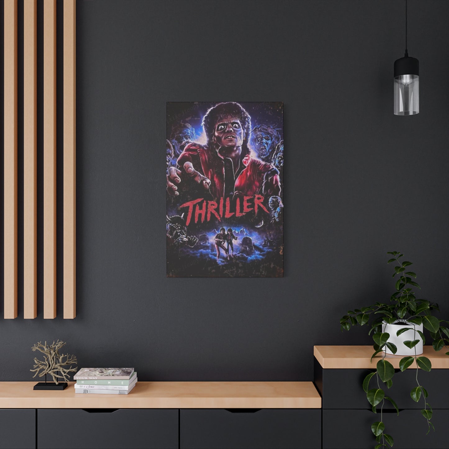Thriller Horror Movie Poster Wall Art & Canvas Prints