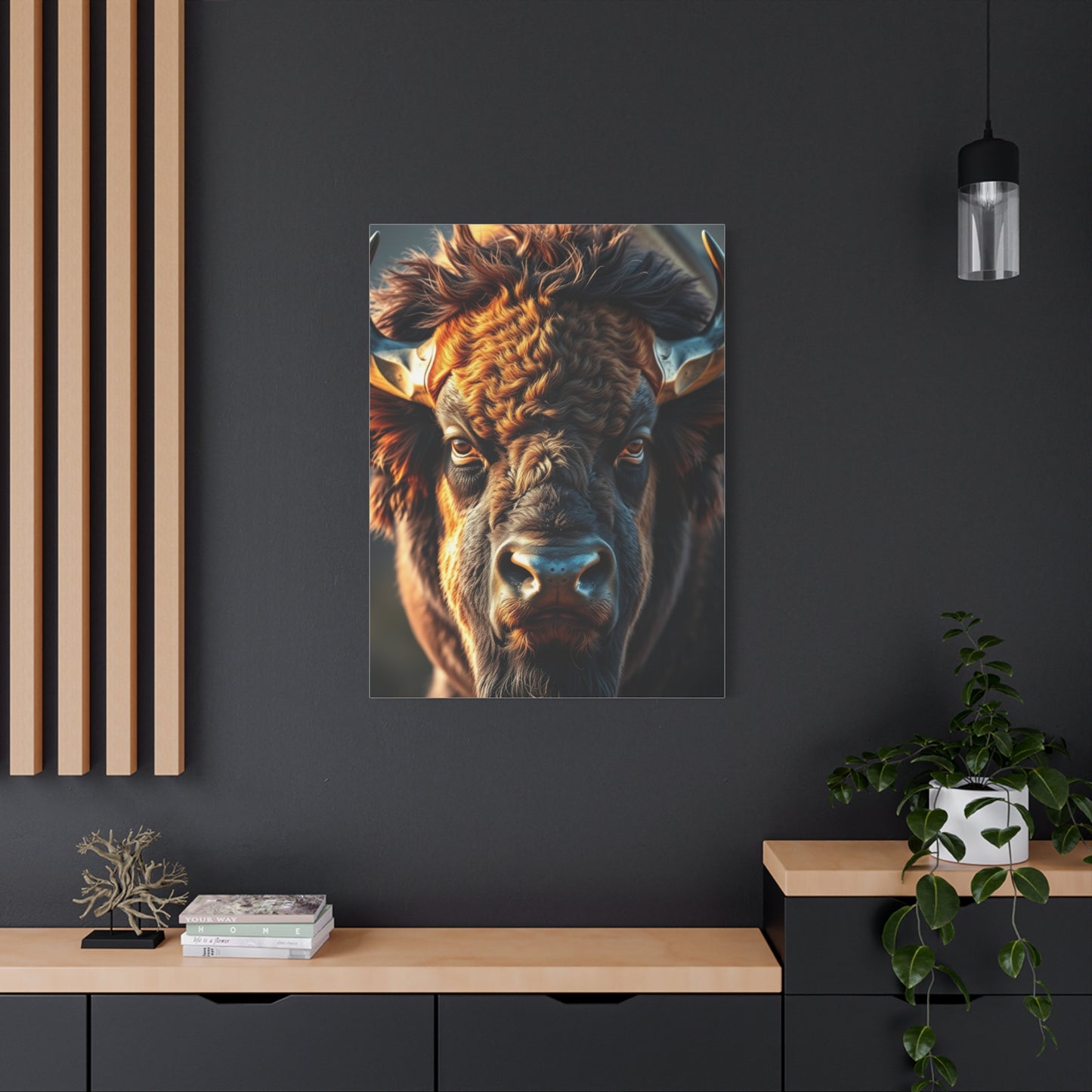 Bison Majesty Canvas Wall Art & Canvas Print