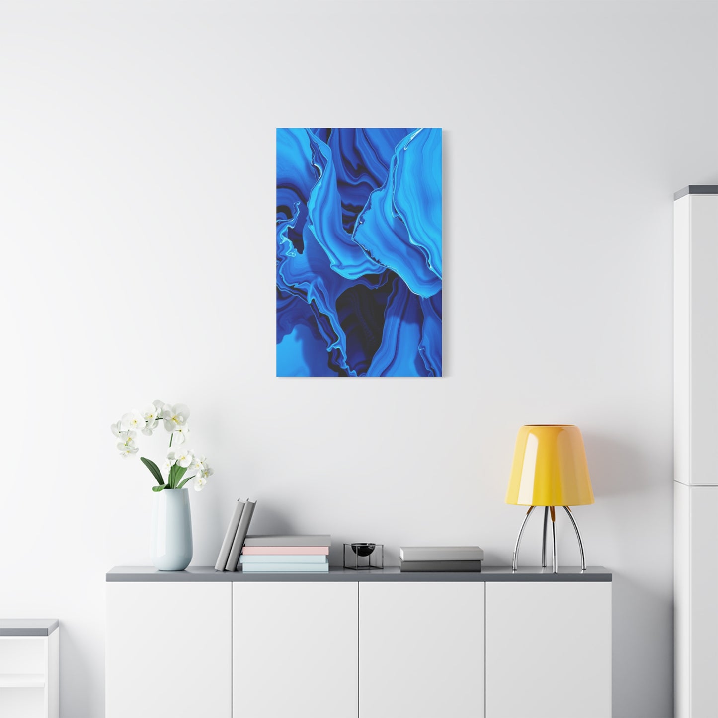 Blue Abstract Art Premium Gallery Wall Art & Canvas Print